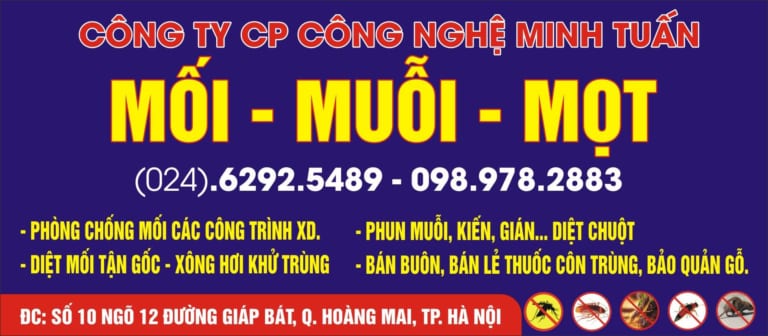 Công ty diệt côn trùng Minh Tuấn