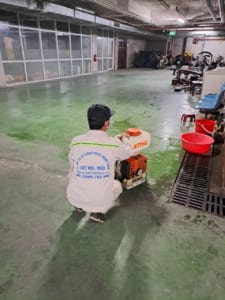 Phun muỗi trường học xã la hà đông4