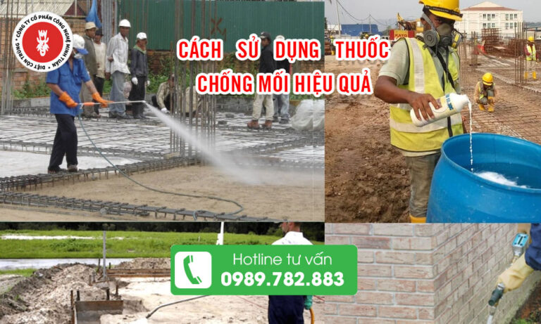 Cách sử dụng thuốc chống mối hiệu quả
