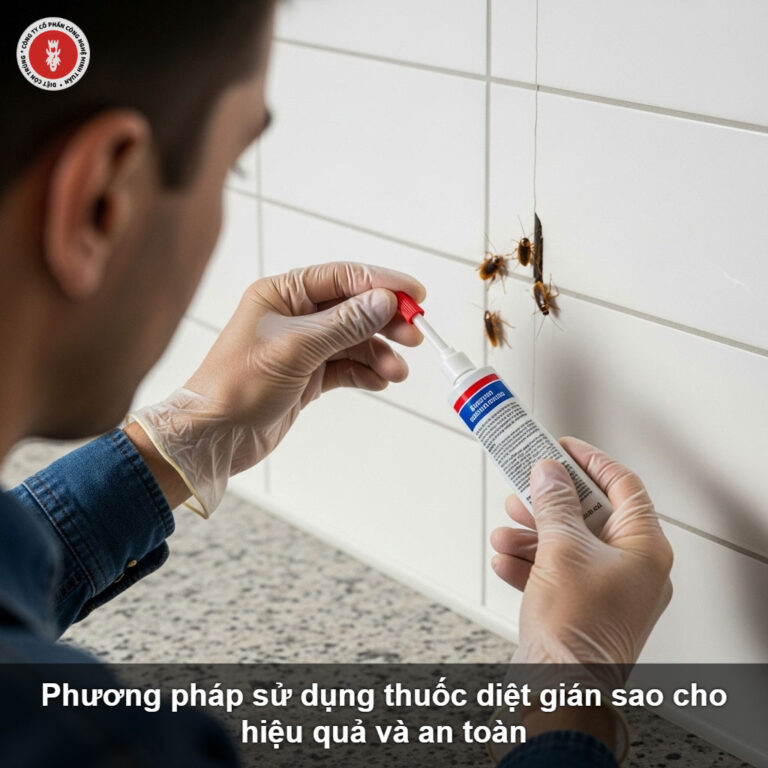 Phương pháp sử dụng thuốc diệt gián sao cho hiệu quả và an toàn