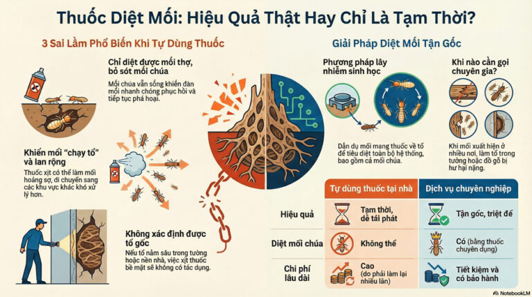 Thuốc diệt mối có thực sự hiệu quả không