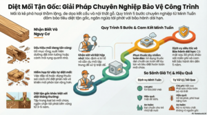Dịch vụ diệt mối tận gốc Giải pháp bảo vệ công trình an toàn, hiệu quả